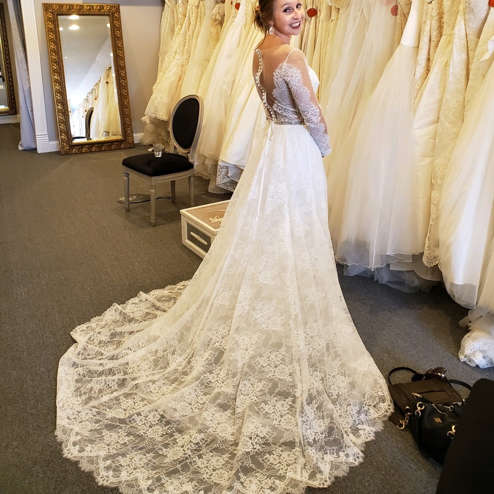 Christos Reina wedding dress NWOT